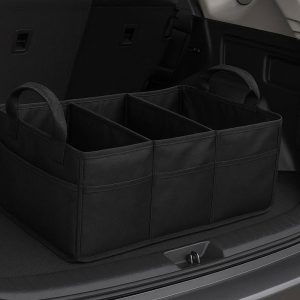 17 Car Trunk Organizer with Sturdy Handles for SUV Sedan and Van Storage