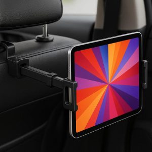 5 Back Seat Car Headrest Hook with Extendable Arm for Tablets