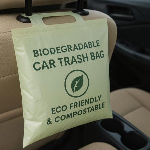 Compact Portable Car Waste Bag for Cup Holder Insert